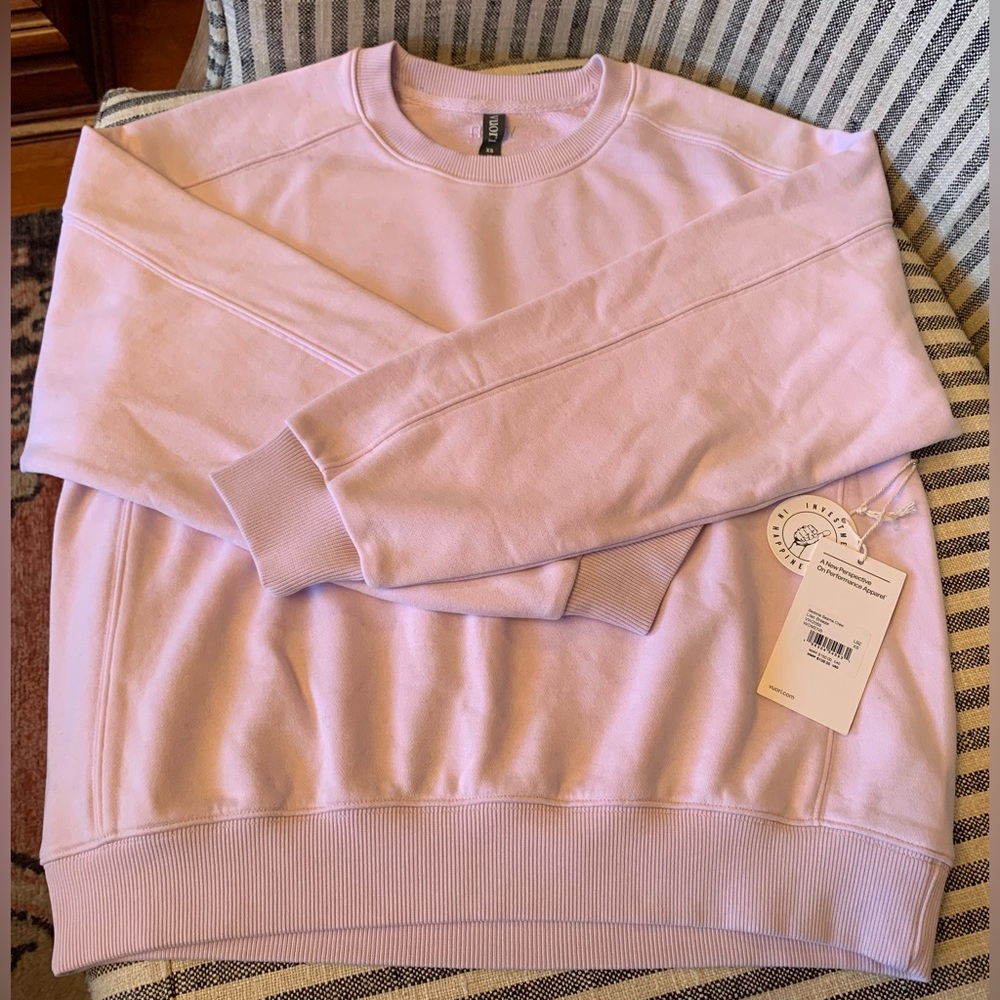 NWT Vuori Sedona Seams Crew Sweatshirt XS $108 Lilac Breeze SOLD OUT - Picture 7 of 9